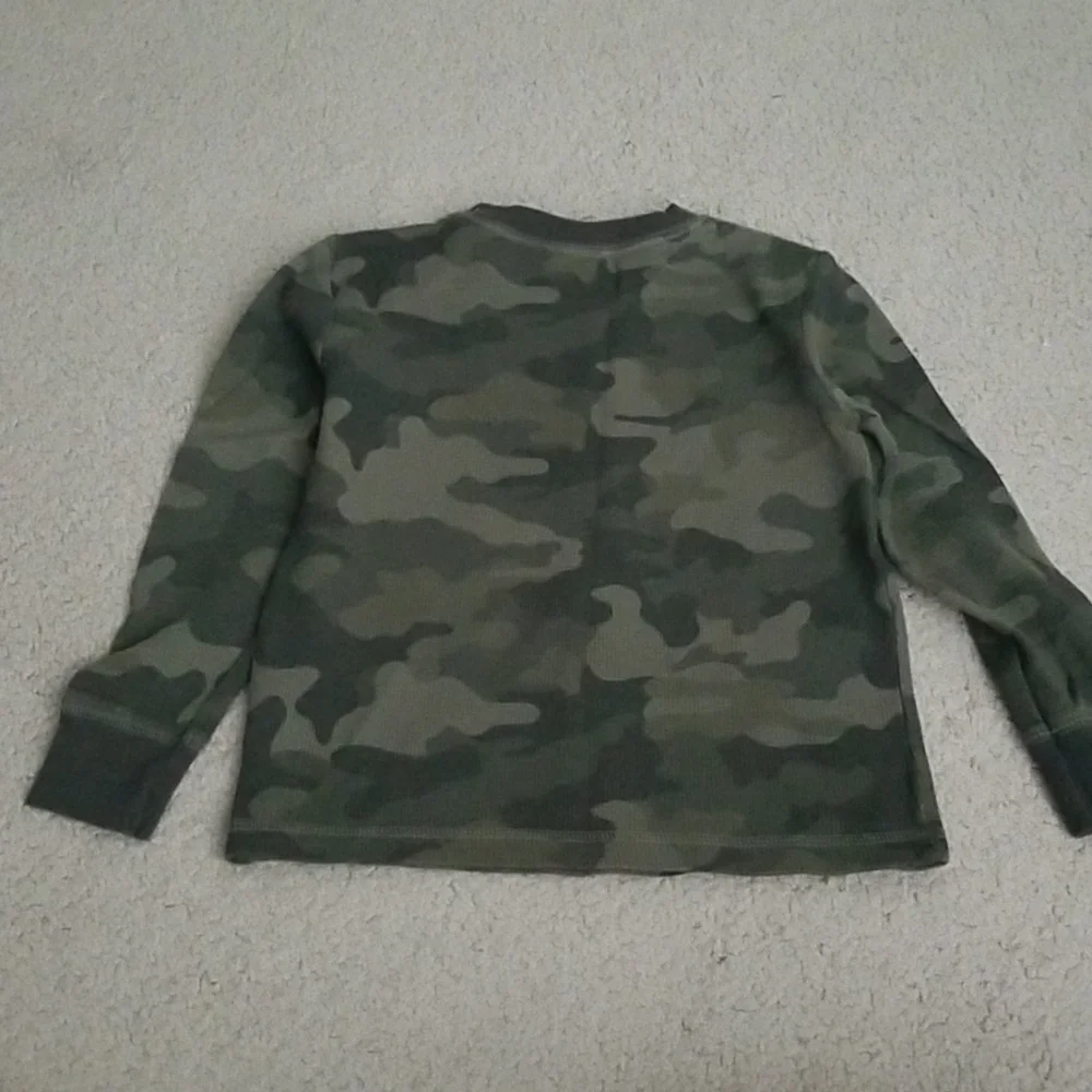Cat & Jack Boy's Knit Camo Long Sleeve Shirt